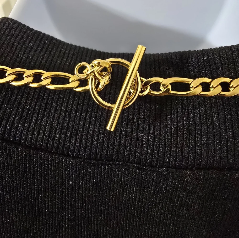🟡Authentic Louis Vuitton Gold Padlock & Key Necklace Set #318 🟡 - Picture 5 of 14